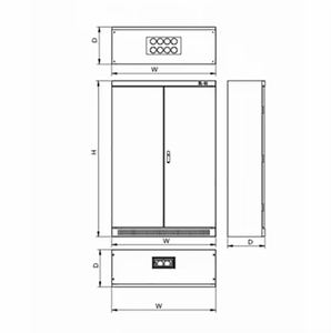 Armoire d'alimentation électrique de série XL-21-TMDQ-DLG-1, taille et matériaux personnalisés, assemblage de commutateur - Product Image 2