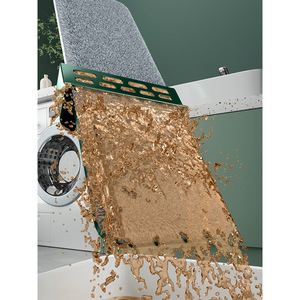 Hands Free <b>Mop</b> Microfiber Flat <b>Mop</b> Dry Wet Dual Use No Wash Wooden Floor <b>Cleaning</b> Tool 32Cm 36Cm Green White Panel - Product Image 4