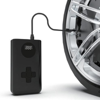 Démarreur de voiture 4 en 1 avec gonfleur de pneus, batterie Li-ion, booster de batterie de voiture portable, power bank, outil de démarrage d'urgence