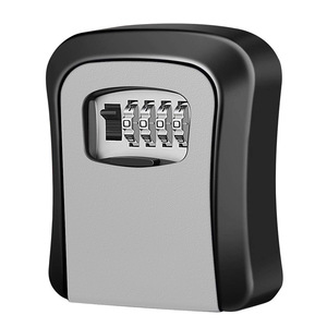 Simply <b>Wall</b>-<b>Mounted</b> <b>Key</b> <b>Box</b> KS008 Mechanical Combination Lock Rectangle Modern Design for Construction Sites Apartments - Product Image 1
