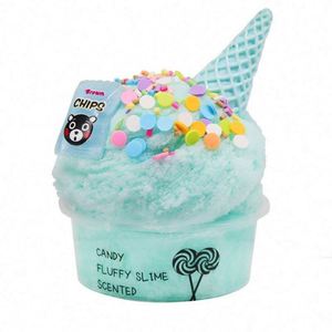 Kit de Slime DIY Azul de Navidad: Arcilla Suave, Nube, Unicornio, Lentejuelas de Corazón, Espuma Esponjosa, Nieve, Mantequilla, Espuma Perfumada, Helado - Product Image 1