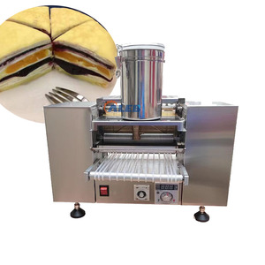 Machine à faire des couches de gâteau au crêpe à la mangue en acier inoxydable / Machine à faire des enveloppes de rouleaux de printemps / Machine à faire des croûtes de gâteau au melaleuca - Product Image 1