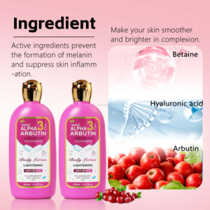 Lozione Corpo all'Alfa Arbutina, Alto Contenuto di Collagene e Vitamina E per Donne, Sbiancante e Anti-Macchie Scure, Idratante - Product Image 6