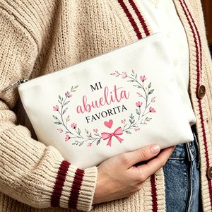 Bolsa de Maquillaje Mi Abuelita <span class=keywords><strong>Favorita</strong></span> para Mamá, Hijas y Amigas, Regalos Ideales para Viajes, Cumpleaños, Bolsa de Aseo - Product Image 5