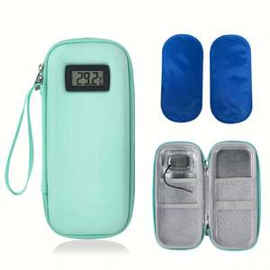 Foldable Insulin Cooler Case with Zipper for Travel Customized Packaging Cooler Bags for Diabetics Portable Easy-to-clean - Product Image 4