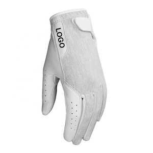 Guantes de golf de cuero personalizables para hombres y mujeres, cómodo tacto suave, agarre perfecto para logotipo de cuero genuino - Product Image 1