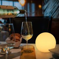 Lampe de jardin extérieure en forme de ballon de plage, étanche, rechargeable, télécommande, changement de couleur, lumière LED en forme de ballon