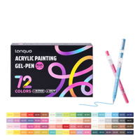 Stylos gel en plastique kraft écologiques 72 couleurs, biodégradables, papeterie durable, logo personnalisé, cadeau, branding vert, acrylique 1,0 mm