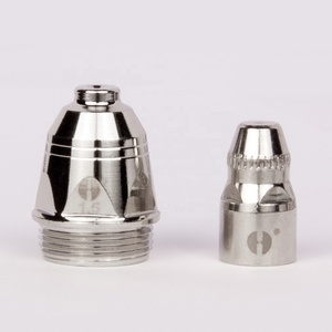 Huarui Đầu Phun Điện Cực <span class=keywords><strong>Plasma</strong></span> P80 1.5Mm 100Amp Và Cốc Bảo Vệ Cho Đèn Pin Cắt <span class=keywords><strong>Plasma</strong></span> P80 - Product Image 1