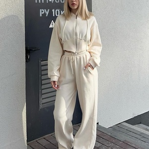 Nouvelle tenue de yoga d'hiver pour femmes, veste zippée, vêtements de sport slim fit, haut à manches longues, vêtements de sport pour l'entraînement - Product Image 3