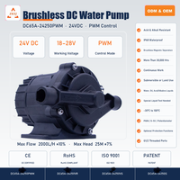 Pompe submersible à courant continu à puissance constante ZKSJ 24V 128W 2000L/H 25M de hauteur de refoulement -30°C à 100°C Pompe à eau industrielle pour températures extrêmes