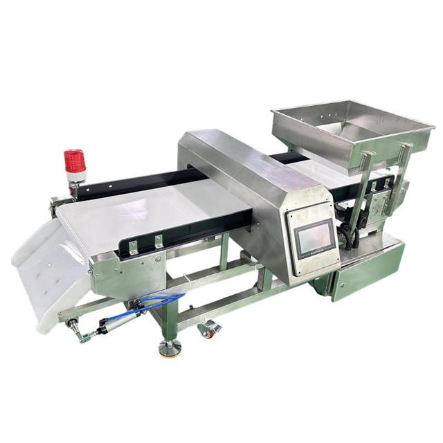 CQ-807 Multi Frequency 304 Stainless Steel IP54 Rated 10 Inches Sensitivity Aluminum Foil Bags Industrial Metal Detectors