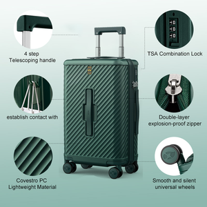 Valigia Trolley Smart Spinner Personalizzata di Alta Qualità, Leggera, Trasparente, per Viaggi in Cabina, Bagaglio Moderno e Alla Moda per Affari - Product Image 2