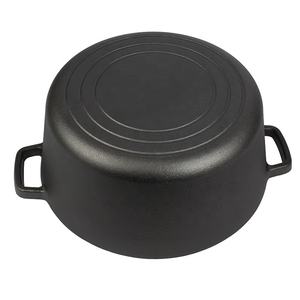 Dutch Oven With <strong>Pan</strong> Lid 2 in 1 Cookware Set, Outdoor Campfire Cooking Soup Pot With <strong>Grilling</strong> <strong>Pan</strong>,Top Quality Nonstick - Product Image 5