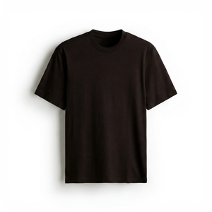เสื้อยืดคอตตอนทรงปกติ พิมพ์โลโก้ตามสั่ง เสื้อยืดคอตตอนทรงปกติ คอกลม วินเทจ ผ้าคอตตอน 100% แบบเรียบ ปรับแต่งได้ - Product Image 1