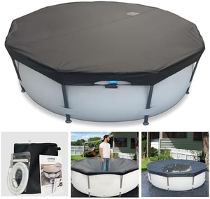 Couverture de <span class=keywords><strong>piscine</strong></span> d'hiver robuste, conception coupe-vent bloque la neige, tailles personnalisées disponibles pour les piscines hors sol et creusées - Product Image 3