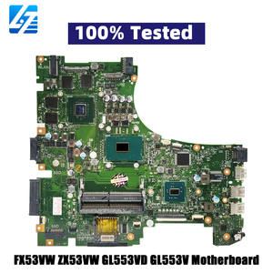 Carte mère d'ordinateur portable réparée <span class=keywords><strong>GL553VD</strong></span> pour ASUS ROG GL553V FX53VW ZX53VW ZX63V FZ53V ZX53V <span class=keywords><strong>GL553VD</strong></span> GL553VE avec processeur I5 I7, tests réussis - Product Image 1