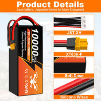 Baterías de Estado Semisólido de Alta Capacidad para Drones RC FPV, 6S 8S 12S 29.6V 6000mAh 8000mAh 10000mAh 25C 90C, Quadcopter, Hexacopter, RC