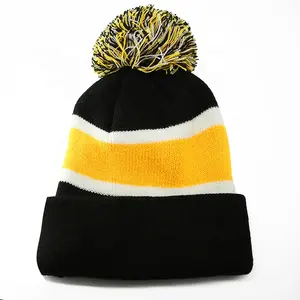 Cappelli invernali personalizzati Unisex di alta qualità Streetwear Pom Pom Beanie cofani per uomini e donne sport da sci