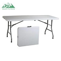 Tables de banquet de pique-nique en plastique modernes pour l'extérieur - Durables et légères pour la cour, l'hôtel, la salle à manger de l'hôpital