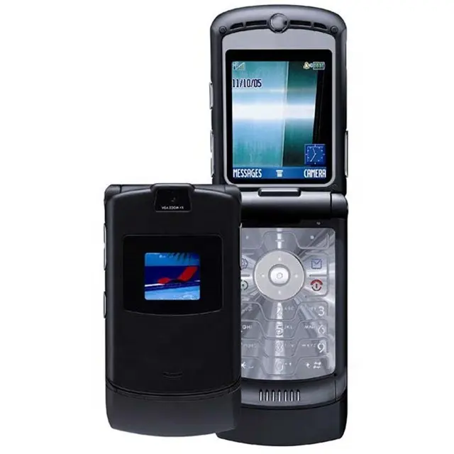 Best Selling Unlocked GSM Classic Flip Mobile Cell Phone Cheap Simple Phone For Motorola V3