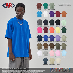 T-shirt ample pour homme en coton 100% 275g, style délavé rétro, personnalisable avec logo, vente en gros ODM/OEM - Product Image 3