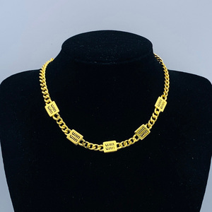 Collana di Lusso Firmata con <span class=keywords><strong>Lettera</strong></span> M Smaltata in Stile Retrò per Donne - Product Image 6