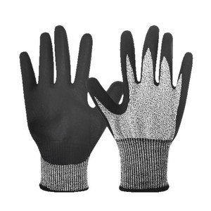 Gants anti-coupure niveau 5, paume enduite de mousse de nitrile, pour la construction, compatibles écrans tactiles - Product Image 1