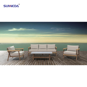 Ensemble <span class=keywords><strong>de</strong></span> canapés d'extérieur <span class=keywords><strong>imitation</strong></span> <span class=keywords><strong>bois</strong></span>, mobilier créatif pour cour, <span class=keywords><strong>jardin</strong></span>, villa, balcon - Product Image 2