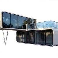 Oficina en Contenedor Impermeable de Dos Niveles y 20 pies con 2 Habitaciones Privadas y Baño |   Diseño Moderno y Ecológico para Emprendedores de Pequeñas Empresas