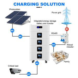 ระบบพลังงานแสงอาทิตย์แบบ all-in-one วางซ้อนได้30KWH ชุดเต็มแบตเตอรี่ไฮบริด5-10KW LiFePO4สำหรับใช้ในบ้านพร้อมการรับประกัน10ปี - Product Image 3
