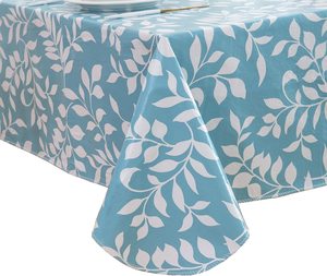 Skymoving Digital Printing Vinyl <strong>Tablecloth</strong> with Flannel Backing Stain-Resistant <strong>Wipeable</strong> for Indoor Outdoor Kitchen Accessories - Product Image 3