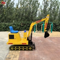 Excavatrice Électrique pour Enfants Économe en Énergie et Silencieuse, à Monnayeur, Améliore la Connaissance des Fonctions pour les Manèges Commerciaux en Parcs Extérieurs