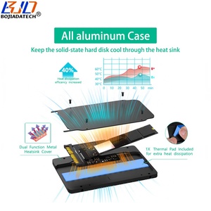 Kartu konverter adaptor NVME SSD, SFF-8639 antarmuka U2 ke NGFF M.2 Key-M B + M - Product Image 3