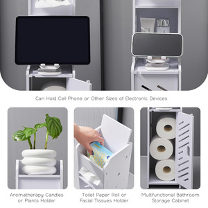 Armario de Almacenamiento para Baño Oushumei, Estante Estrecho Independiente de 3 Niveles para Organización del Baño - Product Image 2