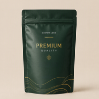 Sachets Doypack Personnalisés Refermables en Plastique et Aluminium avec Fermeture Éclair pour Aliments Secs, Snacks et Noix – Emballage Ziplock Mylar
