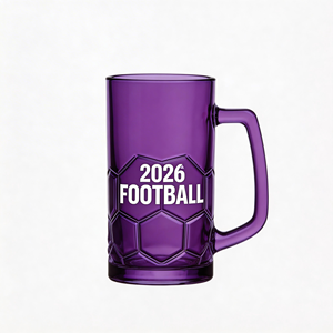 Verres à bière classiques personnalisés en gros, 17/40 oz, épais, robustes, incassables, pour boissons gazeuses et bière, pour le football - Product Image 3