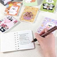 Carnet de notes A7 mignon à spirale, à feuilles mobiles, pour étudiants, mini-cahier portable, 100 feuilles, cadeau, vente en gros