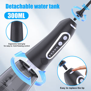 Detergente professionale per denti filo interdentale 300ml IPX7 impermeabile USB ricaricabile portatile a getto dentale irrigatore dentale per acqua - Product Image 4
