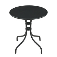 Tables et chaises d'extérieur en alliage d'aluminium de style américain, imperméables et résistantes au soleil, pour patios, cours, petits balcons - Tables carrées