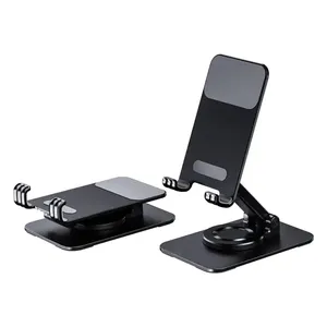 360 Mini support de bureau portable réglable gratuit avec métal en acier au carbone et matériaux ABS
