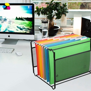 25 pièces/boîte A4 taille Suspension dossiers suspendus couleur mélangée <span class=keywords><strong>5</strong></span> onglets papeterie réglable en papier - Product Image 4