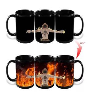 Nueva Taza de cerámica creativa Anime <span class=keywords><strong>One</strong></span> Pieced 3D Taza que cambia de color Cerámica Luffy Zoro Sanji Edward Newgate <span class=keywords><strong>Tazas</strong></span> de café mágicas Anime - Product Image 1