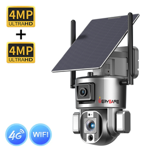 WERYSAFE 4G Solar Security <strong>Camera</strong> 4K 10X Optical Zoom <strong>Face</strong> Human <strong>Recognition</strong> Night Vision Full Color <strong>IP</strong> Solar Cctv <strong>Camera</strong> - Product Image 1