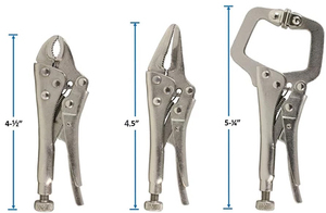 Trung Quốc <span class=keywords><strong>Mini</strong></span> <span class=keywords><strong>3</strong></span> Pcs Khắc Hàm Dài Mũi C Loại 4 Inch Vise Grip Khóa Kìm <span class=keywords><strong>Set</strong></span> - Product Image 3