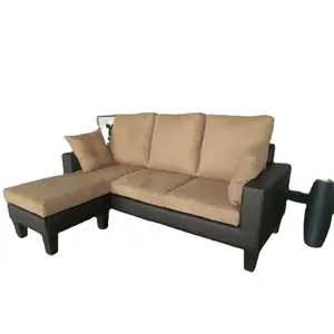 Made in China Aus gezeichnete Qualität stilvolle neueste Ecksofa Design 3 abnehmbare Abdeckung Günstige Ecksofa mit Chaiselongue