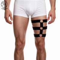 JINZHU Harnais évidé pour homme avec anneau de jambe, accessoires intimes masculins exotiques, sexy et érotiques
