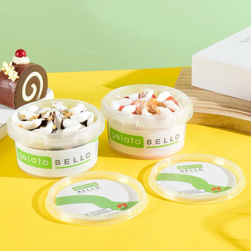 Libre de la muestra de encargo logotipo impreso diseño personalizado de plástico de alimentos grado manipular evidencia masa de galleta contenedor