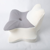 Oreiller en mousse à mémoire de forme avec positionneur fonctionnel pour utilisation en avion, design imperméable et ergonomique pour un sommeil confortable