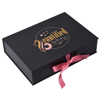 Perruque personnalisée en satin avec fermeture en ruban Boîte de rangement pour cadeau d'accessoires Gaufrage avec revêtement UV pour extensions de cheveux humains Paquets de cheveux tissés